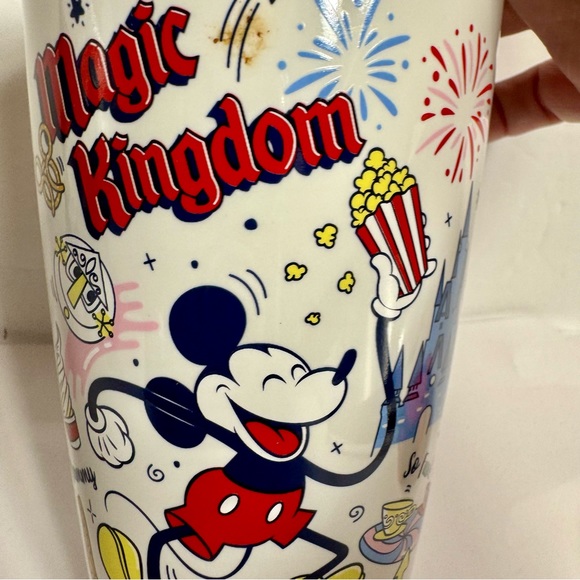 NWT. Disney Starbucks Magic Kingdom Mickey Mouse Starbucks Ceramic Tumbler 12oz - Picture 3 of 13